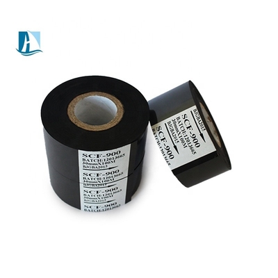 50*100m Messingbriefdruckmaschine Allgemeine schwarze Warmstempelfolie Wärmeübertragungsgestriff