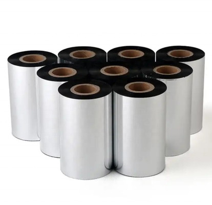 12 mm Breite Wärmeübertragung Wachs Kohlenstoff Schwarz Druckerband geeignet für Drucker