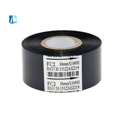 25 mm Breite Warmcodierungsfolie für Etikettendrucker Temperatur 100C-160C Anwendbare Ausrüstung