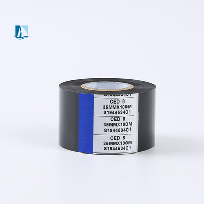 Temperatur 100C-160C Warmstempelbandfolie für die Datumscodierung Schwarz/Rot/Grün/Blau/Gold