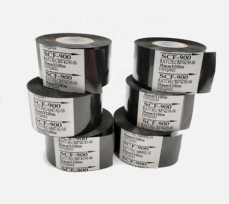 SCF900 Wärmeübertragungsband für 25mm*100m Warmfolie auf Etikettdruckmaschine Blau
