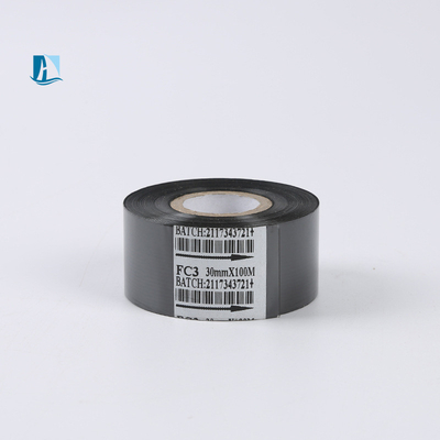 12mm Breite Hot Stamp Band in maßgeschneiderter schwarzer Farbe für Druckmaschine