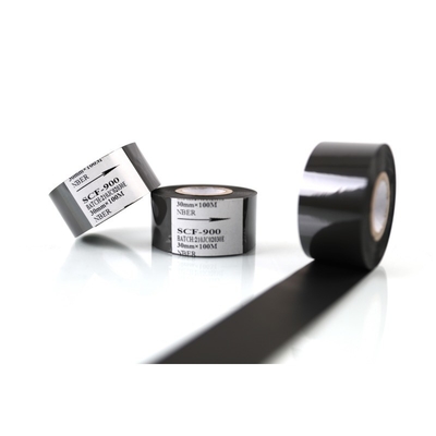 Scf 900 30mm*100m Kunststoffbeutel Druckband mit schwarzem Stempeldatum Heißcodierungsfolie