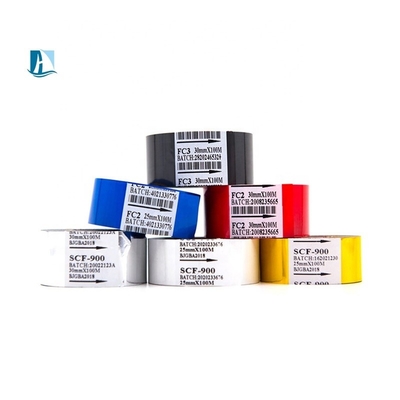 Schwarze SCF907 Warmstempelband-Codierungsfolie für 30 mm Datumsstempel Druck-Batchcode