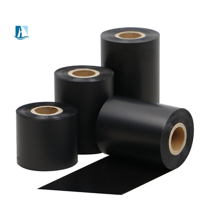 Etikettenpapier Schwarz Warmdruckfolie Wärmeübertragung Band Drucker Temperatur 100C-160C