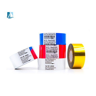 Custom Silber Gold Warmstempel Datum Druck Folienband Zufriedenheit garantiert
