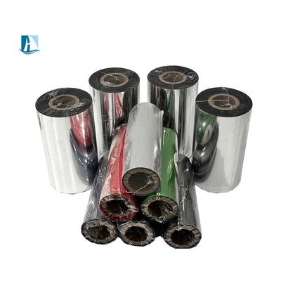 Stylus-Drucker kompatibel 55mm*100m Wärmeübertragung Barcode Band Dauerstoff