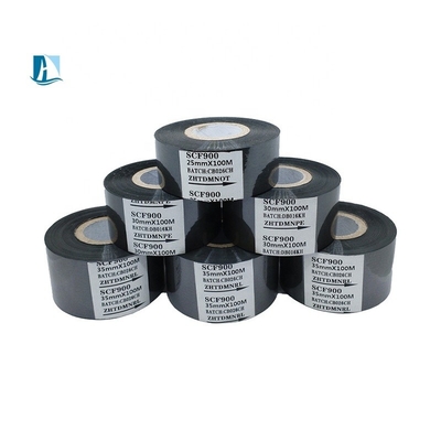 Coding Speed 30-600/min 30mm X 100m Schwarzes Coding Ribbon Roll für SCF900 Warmstempelband auf Verpackungsmaschine