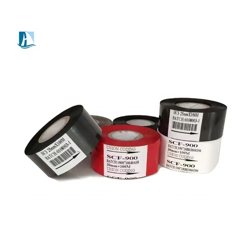 SCF900 Hot Stamp Ribbon 30*100m Schwarze Farbe für Drucker Anpassungsbedürfnisse