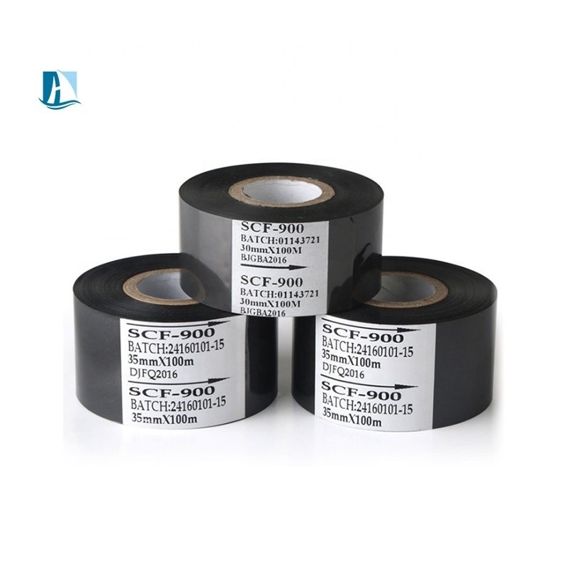 Schwarzgold Silber SCF-900 Datumscodierungsband 30mmx100m für das Drucken von Datums-Chargennummern