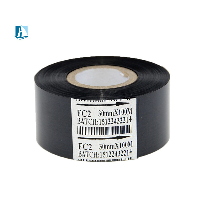 30 mm x 100 m schwarze Bandrolle der Klasse A, anwendbar auf Etikettendrucker auf Verpackungsmaschine