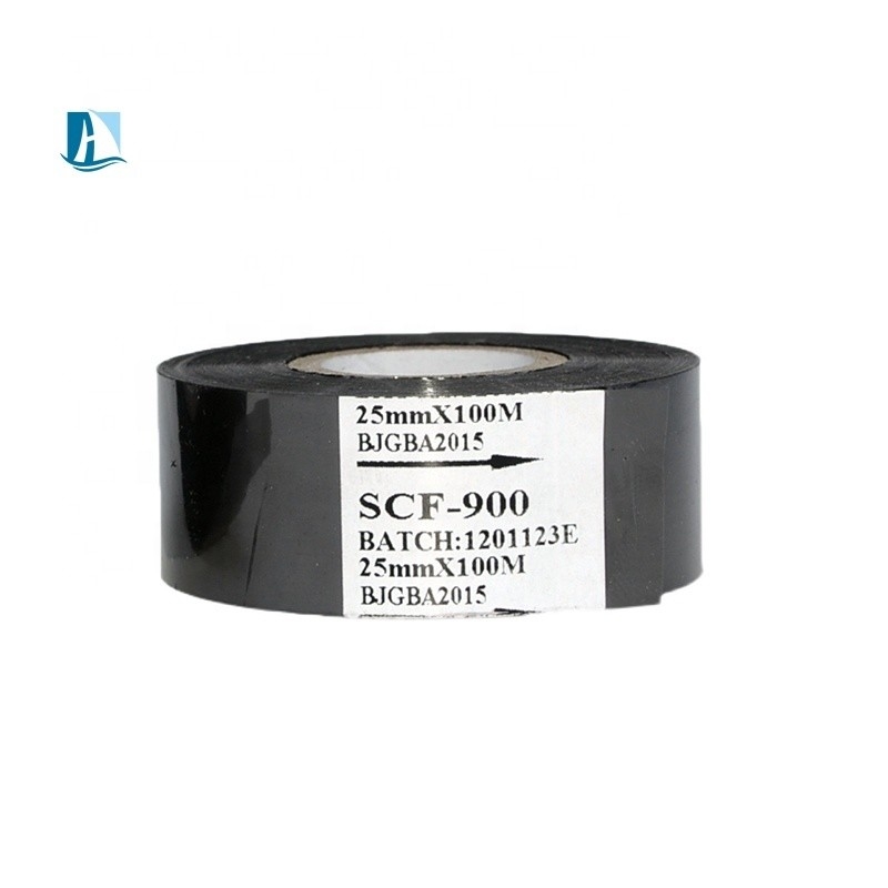 30mm*122m SCF-900 LC1 FC2 FC3 Schwarzes Warmstempelband für Rundschriftdruck