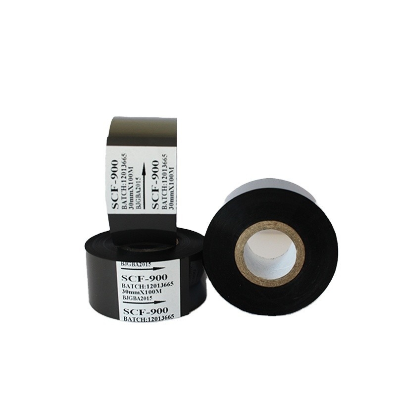 30mm*100m SCF900 LC1 Generic Barcode Ribbon Warmdruck Stempelfolie zum Drucken des Verfallsdatums