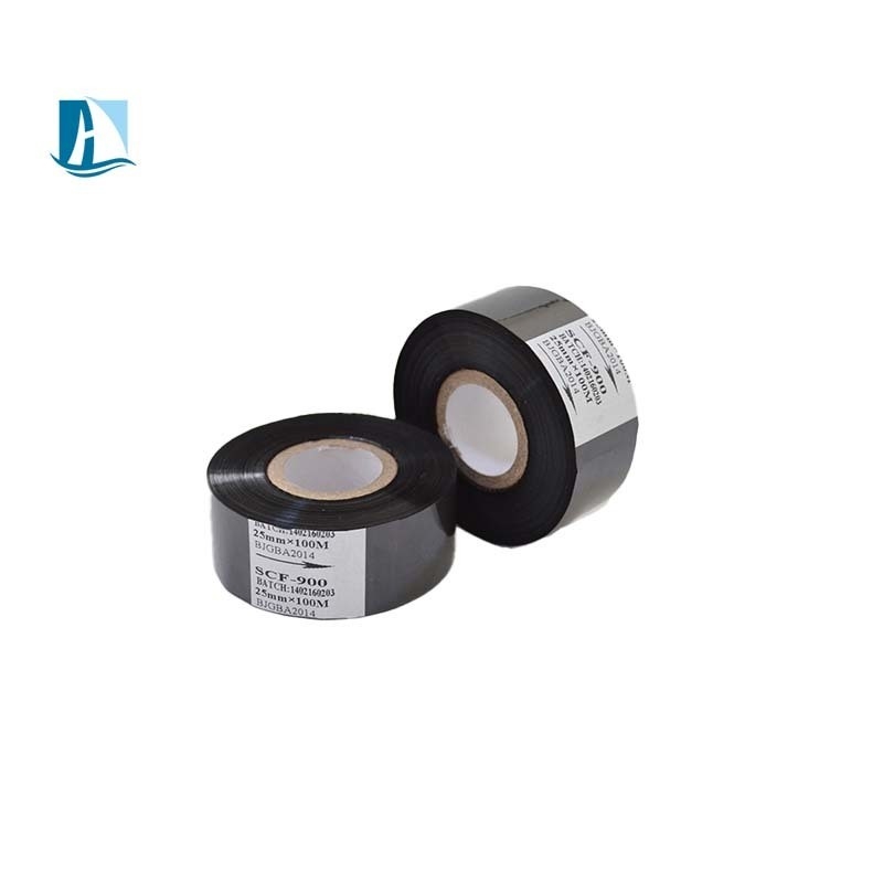 30mm*100m PET-Film Schwarze Warmstempelfolie für SCF900 SCF910 Herstellungsdatum Druck